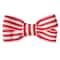 Gwen Studios Red & White Stripe Grosgrain Bows, 2ct.
